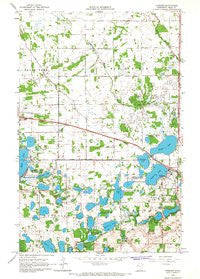 Erskine Minnesota Historical topographic map, 1:24000 scale, 7.5 X 7.5 Minute, Year 1966