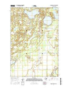 Esquagamah Lake Minnesota Current topographic map, 1:24000 scale, 7.5 X 7.5 Minute, Year 2016