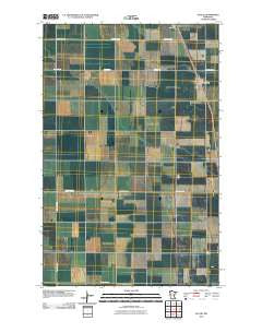 Euclid Minnesota Historical topographic map, 1:24000 scale, 7.5 X 7.5 Minute, Year 2010