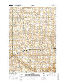 Evan Minnesota Current topographic map, 1:24000 scale, 7.5 X 7.5 Minute, Year 2016
