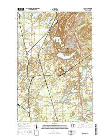 Eveleth Minnesota Current topographic map, 1:24000 scale, 7.5 X 7.5 Minute, Year 2016