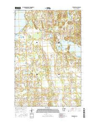Evergreen Minnesota Current topographic map, 1:24000 scale, 7.5 X 7.5 Minute, Year 2016