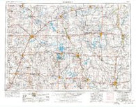 Fairmont Minnesota Historical topographic map, 1:250000 scale, 1 X 2 Degree, Year 1954