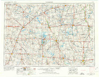 Fairmont Minnesota Historical topographic map, 1:250000 scale, 1 X 2 Degree, Year 1954