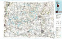 Faribault Minnesota Historical topographic map, 1:100000 scale, 30 X 60 Minute, Year 1985