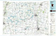 Faribault Minnesota Historical topographic map, 1:100000 scale, 30 X 60 Minute, Year 1985