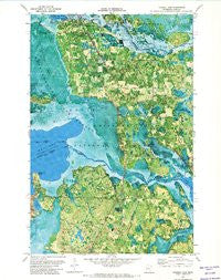 Federal Dam Minnesota Historical topographic map, 1:24000 scale, 7.5 X 7.5 Minute, Year 1971