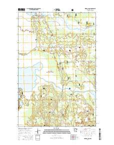 Federal Dam Minnesota Current topographic map, 1:24000 scale, 7.5 X 7.5 Minute, Year 2016