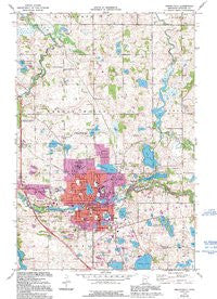 Fergus Falls Minnesota Historical topographic map, 1:24000 scale, 7.5 X 7.5 Minute, Year 1973