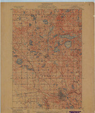 Fergus Falls Minnesota Historical topographic map, 1:62500 scale, 15 X 15 Minute, Year 1913