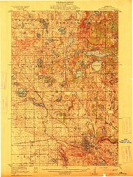 Fergus Falls Minnesota Historical topographic map, 1:62500 scale, 15 X 15 Minute, Year 1913