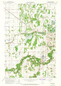 Fertile Minnesota Historical topographic map, 1:24000 scale, 7.5 X 7.5 Minute, Year 1965