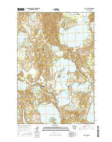 Flat Lake Minnesota Current topographic map, 1:24000 scale, 7.5 X 7.5 Minute, Year 2016