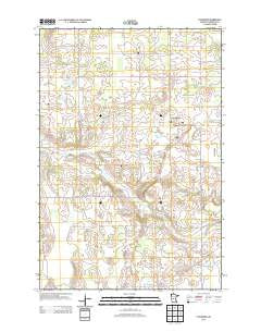 Flensburg Minnesota Historical topographic map, 1:24000 scale, 7.5 X 7.5 Minute, Year 2013