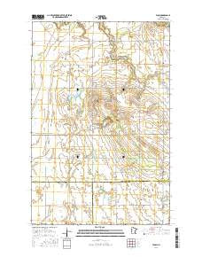 Flom Minnesota Current topographic map, 1:24000 scale, 7.5 X 7.5 Minute, Year 2016