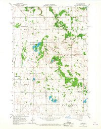 Flom Minnesota Historical topographic map, 1:24000 scale, 7.5 X 7.5 Minute, Year 1966