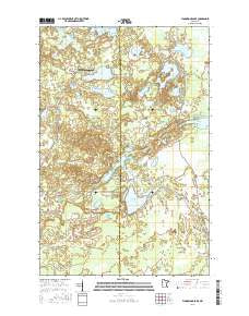 Floodwood Lake Minnesota Current topographic map, 1:24000 scale, 7.5 X 7.5 Minute, Year 2016