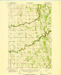 Florian Minnesota Historical topographic map, 1:62500 scale, 15 X 15 Minute, Year 1956