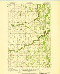 Florian Minnesota Historical topographic map, 1:62500 scale, 15 X 15 Minute, Year 1956