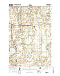 Forada Minnesota Current topographic map, 1:24000 scale, 7.5 X 7.5 Minute, Year 2016