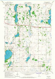 Forada Minnesota Historical topographic map, 1:24000 scale, 7.5 X 7.5 Minute, Year 1966