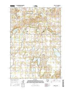 Forest City Minnesota Current topographic map, 1:24000 scale, 7.5 X 7.5 Minute, Year 2016