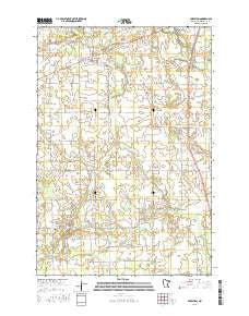 Foreston Minnesota Current topographic map, 1:24000 scale, 7.5 X 7.5 Minute, Year 2016