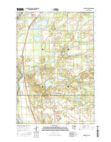 Fort Ripley Minnesota Current topographic map, 1:24000 scale, 7.5 X 7.5 Minute, Year 2016