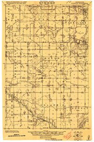 Fosston Minnesota Historical topographic map, 1:62500 scale, 15 X 15 Minute, Year 1919