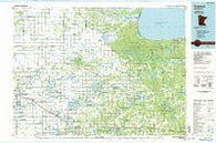 Fosston Minnesota Historical topographic map, 1:100000 scale, 30 X 60 Minute, Year 1985
