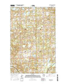Fosston SE Minnesota Current topographic map, 1:24000 scale, 7.5 X 7.5 Minute, Year 2016