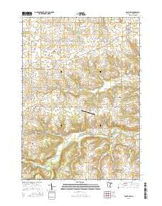 Fountain Minnesota Current topographic map, 1:24000 scale, 7.5 X 7.5 Minute, Year 2016