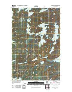 Fourtown Lake Minnesota Historical topographic map, 1:24000 scale, 7.5 X 7.5 Minute, Year 2011