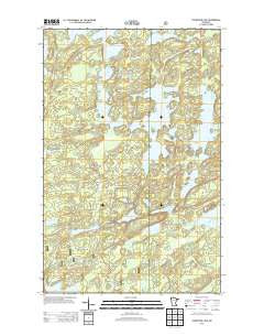 Fourtown Lake Minnesota Historical topographic map, 1:24000 scale, 7.5 X 7.5 Minute, Year 2013