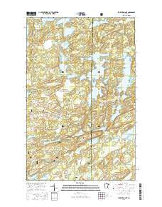 Fourtown Lake Minnesota Current topographic map, 1:24000 scale, 7.5 X 7.5 Minute, Year 2016