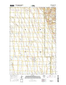Foxhome Minnesota Current topographic map, 1:24000 scale, 7.5 X 7.5 Minute, Year 2016