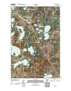 Frazee Minnesota Historical topographic map, 1:24000 scale, 7.5 X 7.5 Minute, Year 2010