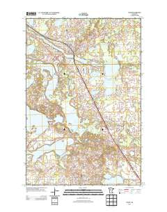 Frazee Minnesota Historical topographic map, 1:24000 scale, 7.5 X 7.5 Minute, Year 2013