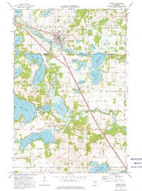 Frazee Minnesota Historical topographic map, 1:24000 scale, 7.5 X 7.5 Minute, Year 1973