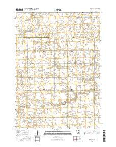 Fulda SW Minnesota Current topographic map, 1:24000 scale, 7.5 X 7.5 Minute, Year 2016