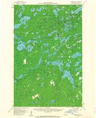 Gabbro Lake Minnesota Historical topographic map, 1:62500 scale, 15 X 15 Minute, Year 1957