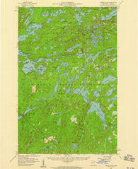 Gabbro Lake Minnesota Historical topographic map, 1:62500 scale, 15 X 15 Minute, Year 1957
