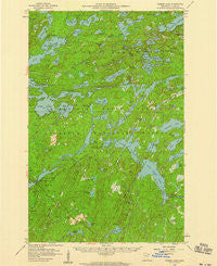 Gabbro Lake Minnesota Historical topographic map, 1:62500 scale, 15 X 15 Minute, Year 1957