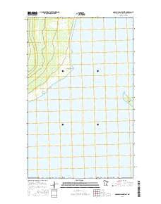 Garden Island West Minnesota Current topographic map, 1:24000 scale, 7.5 X 7.5 Minute, Year 2016