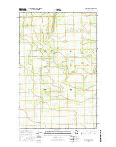 Gates Corner Minnesota Current topographic map, 1:24000 scale, 7.5 X 7.5 Minute, Year 2016