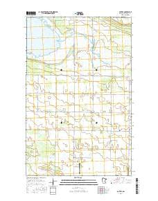 Gatzke Minnesota Current topographic map, 1:24000 scale, 7.5 X 7.5 Minute, Year 2016