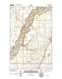 Gentilly Minnesota Historical topographic map, 1:24000 scale, 7.5 X 7.5 Minute, Year 2013