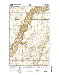Gentilly Minnesota Current topographic map, 1:24000 scale, 7.5 X 7.5 Minute, Year 2016
