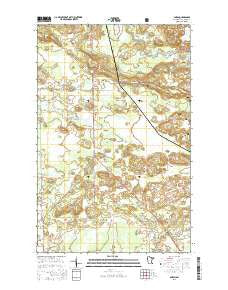 Gheen Minnesota Current topographic map, 1:24000 scale, 7.5 X 7.5 Minute, Year 2016