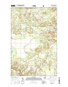 Gheen NW Minnesota Current topographic map, 1:24000 scale, 7.5 X 7.5 Minute, Year 2016